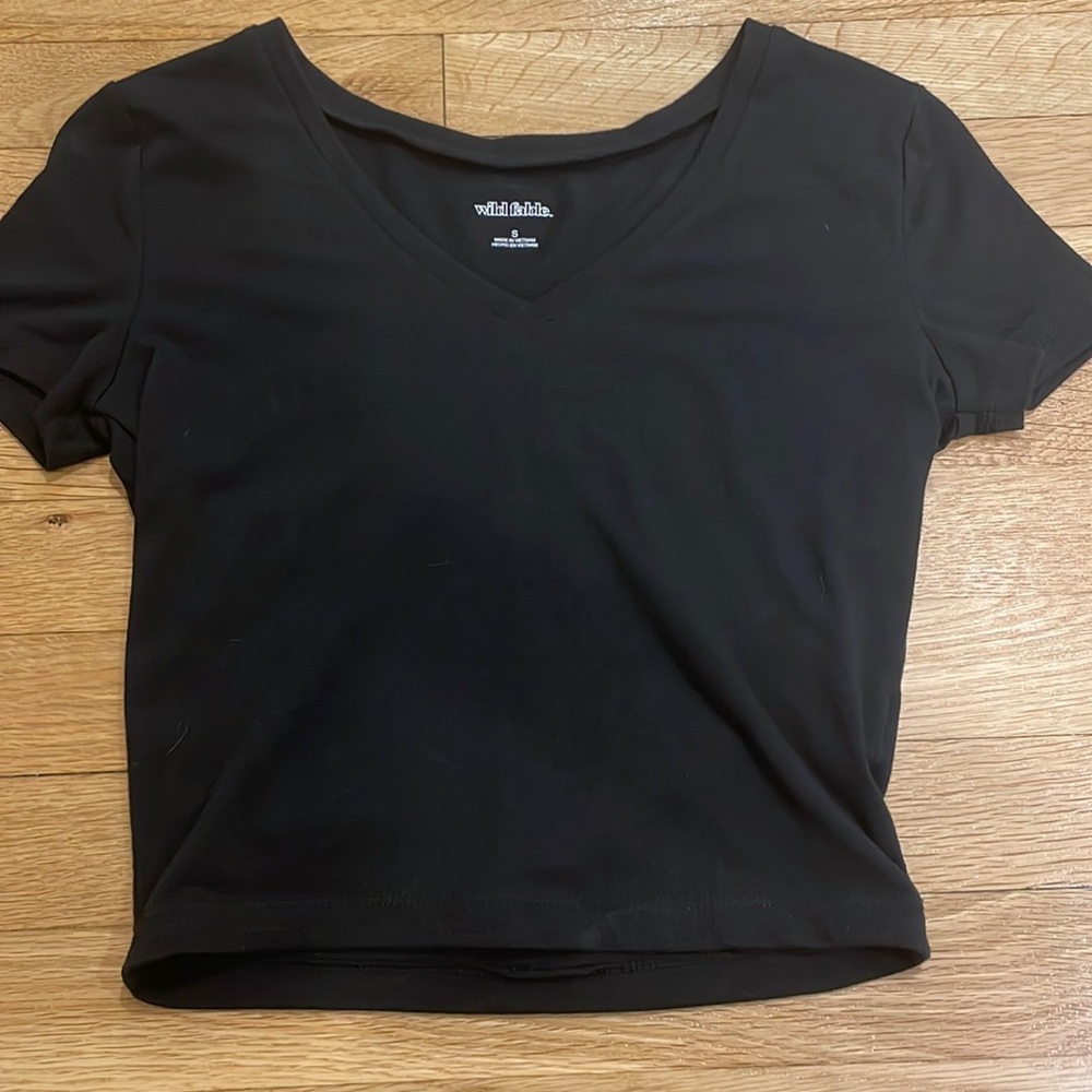 black crop top